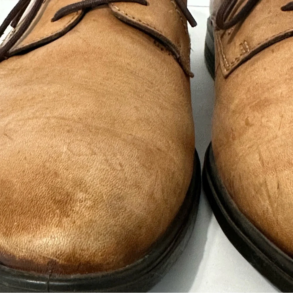 Ecco Men Derby Shoe Leather Lace-Up Business Casual Office Contemporary 43/9-9.5